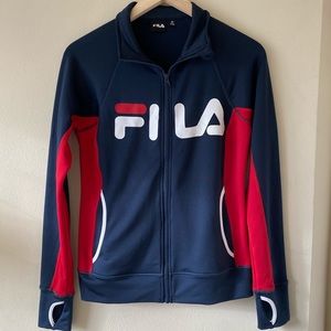 Red/White/Blue FILA Zip Up